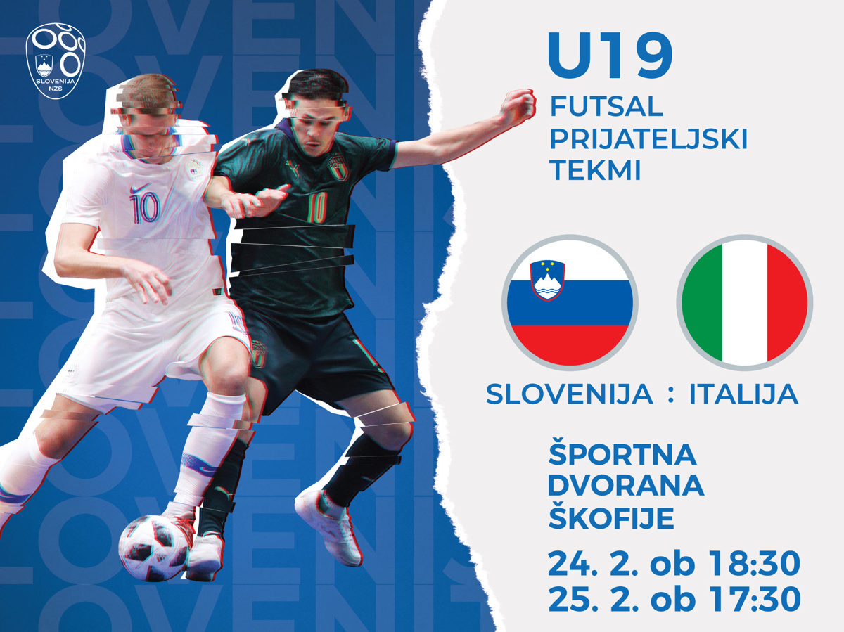 Futsal mladinci Slovenija - Italija